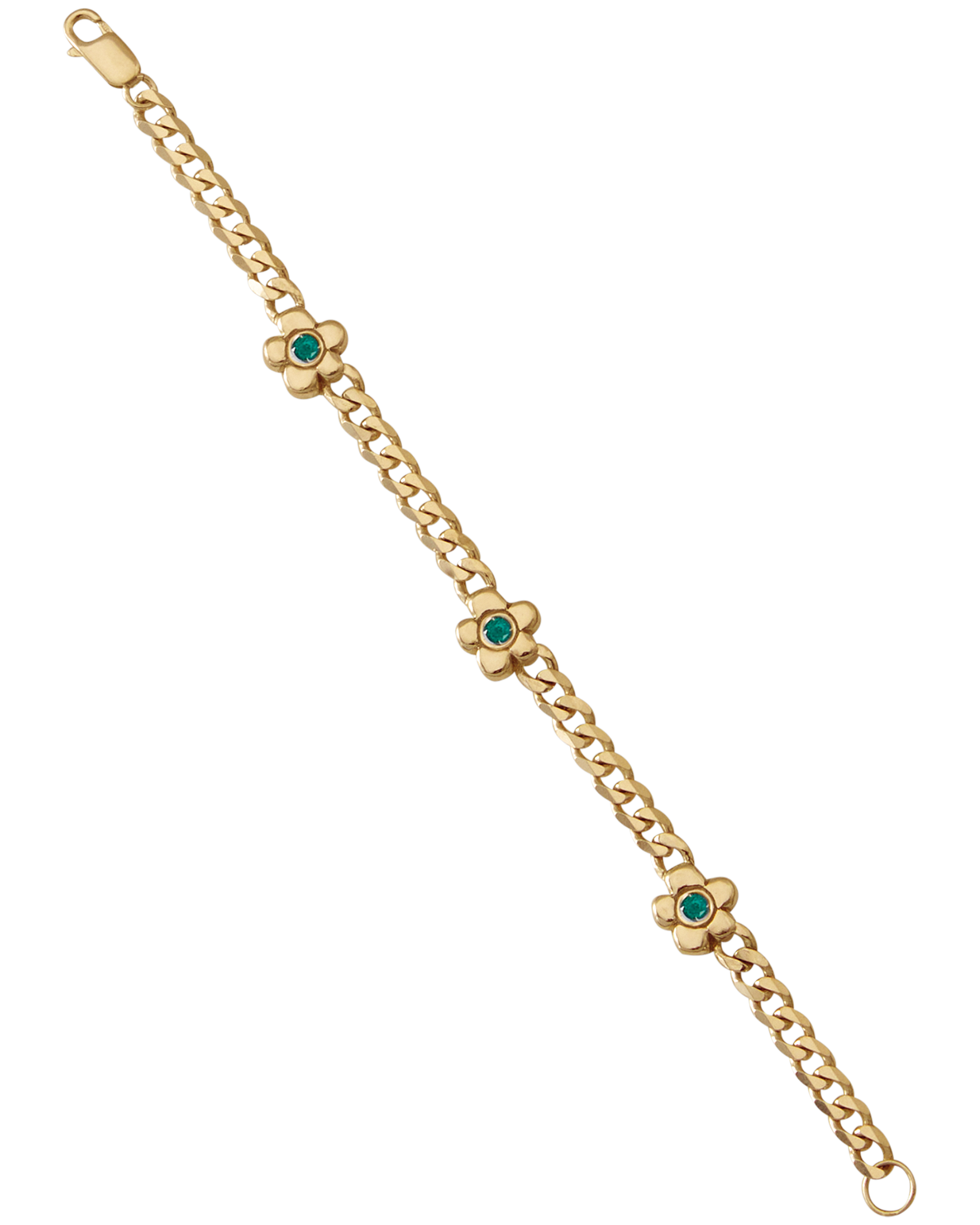 Flower Bracelet Multi — Gold